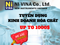 TUYỂN DỤNG KINH DOANH HÓA CHẤT TẠI HỒ CHÍ MINH